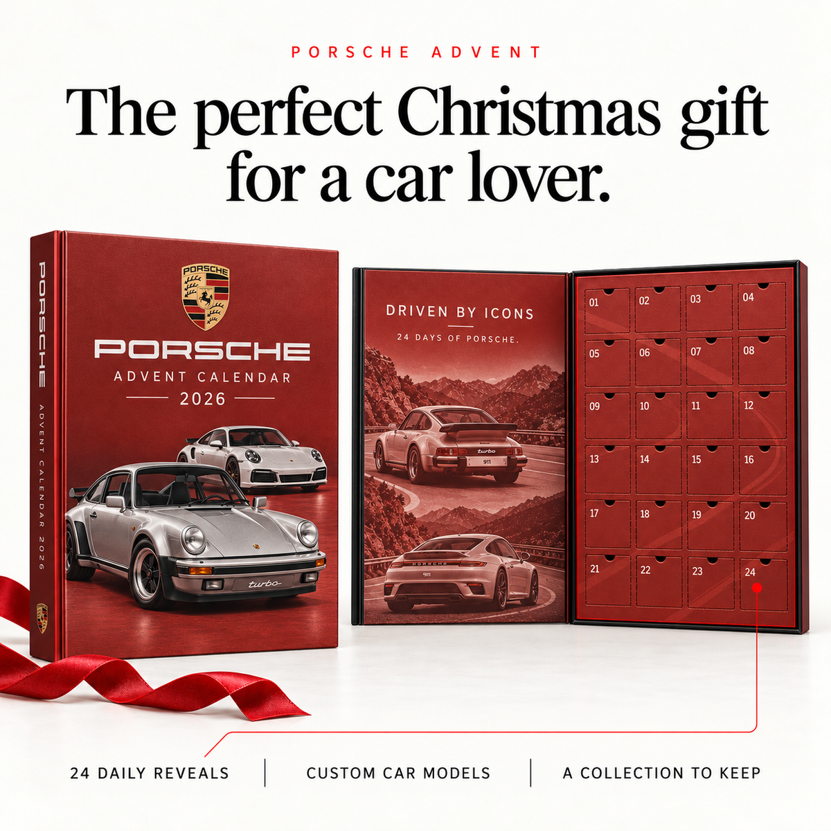 Porsche Advent Calendar — 07 gift infographic