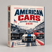 American Cars Advent Calendar — closed collector box design