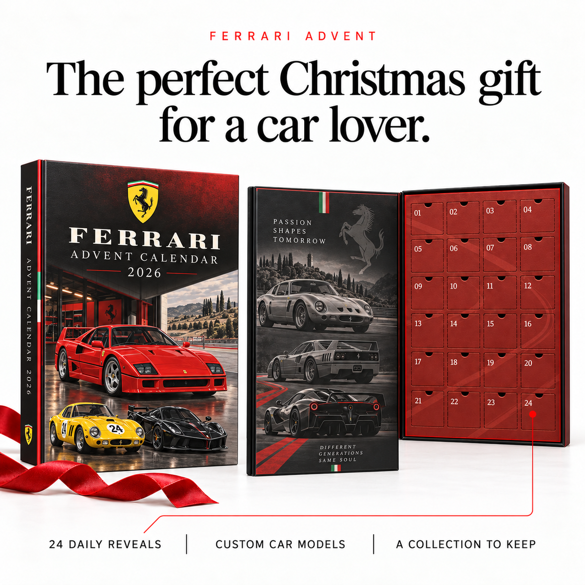 Ferrari Advent Calendar — 07 gift infographic