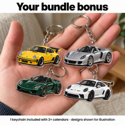 Porsche Advent Calendar — 10 keychain designs